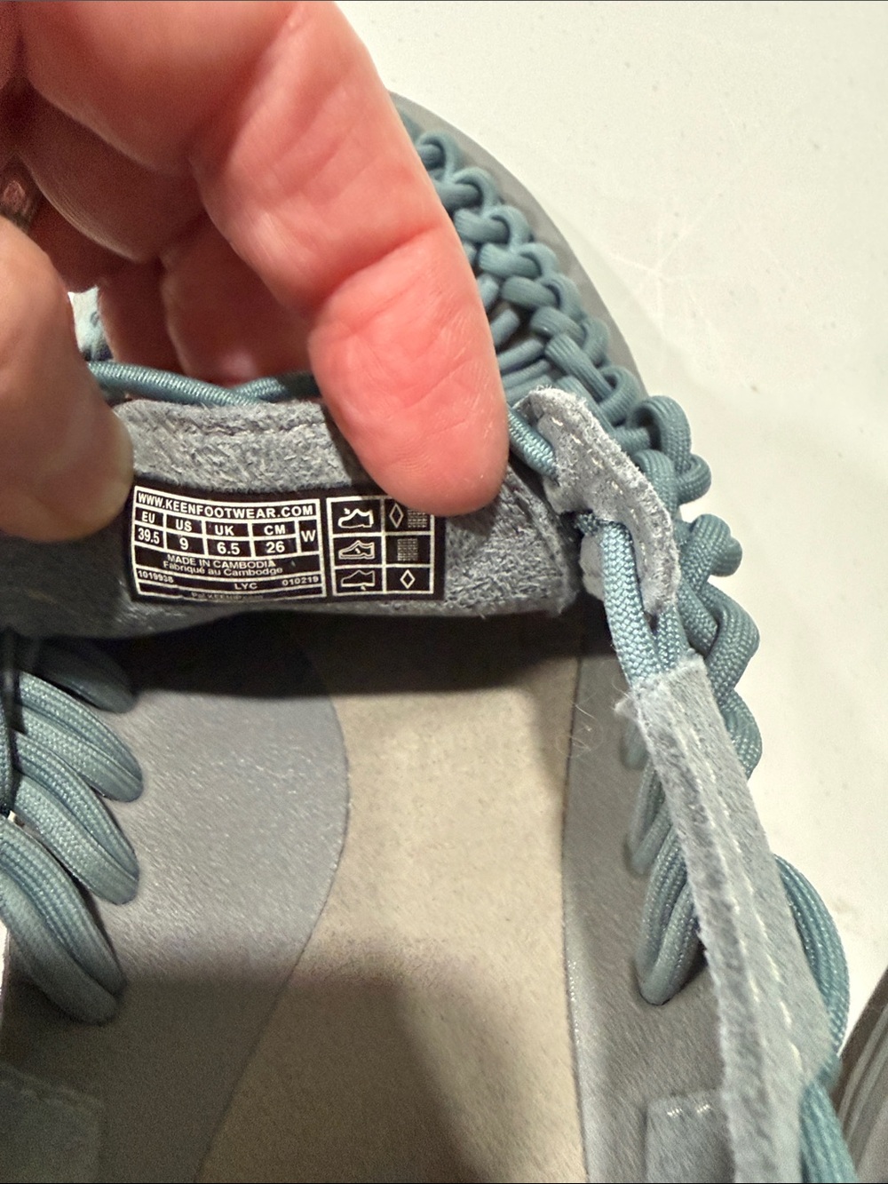 Keen Uneek Sandal in Sage Blue - Picture 3 of 6